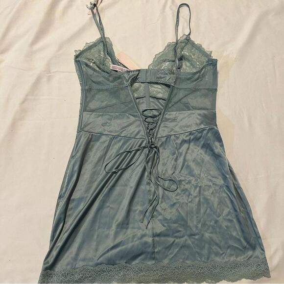 Victoria's Secret Seafoam Corset Slip and Modal Robe Set - Picture 5 of 8